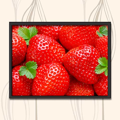 Quadro Decorativo - Morangos